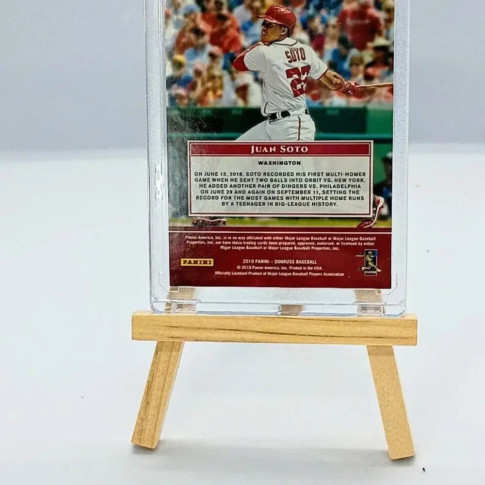 Juan Soto #ES5 2019 Panini Donruss Prizm Vector Refractor SP 759/999 - Picture 10 of 11